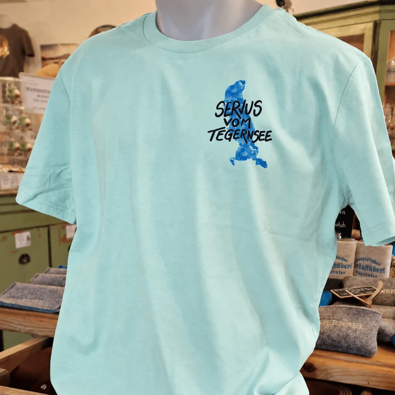 T-Shirt "Servus vom Tegernsee" Türkis