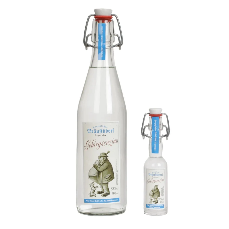 Bräustüberl Gebirgsenzian in der Bügelflasche