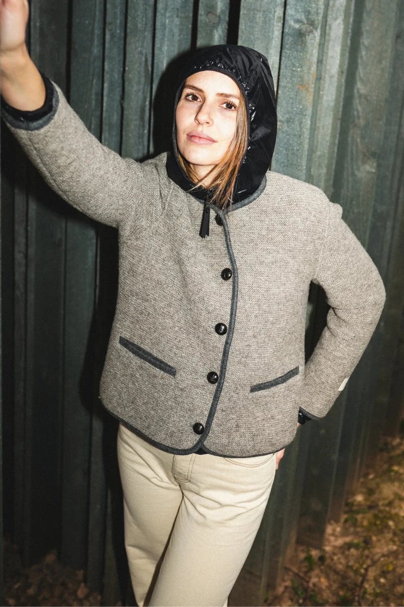 Alpe Piano Trachten Strickjacke Erna stone