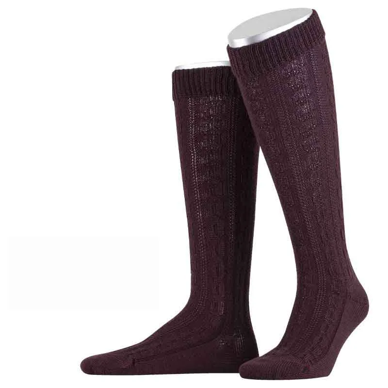 Trachtenstrumpf Aubergine
