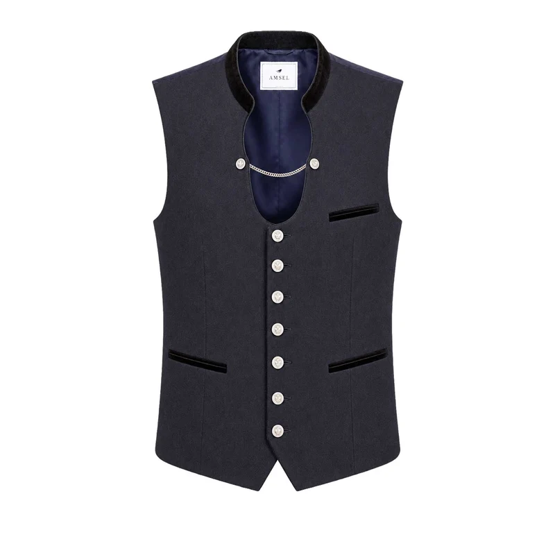 Trachtenweste Alois Marine