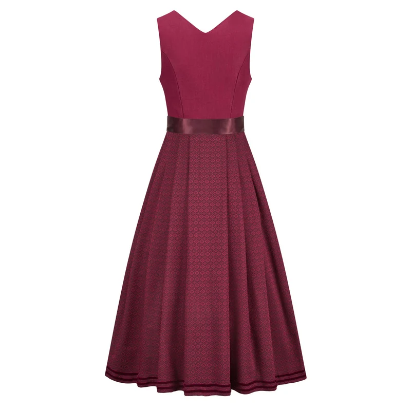 Leinendirndl Theresa Rot (lang)