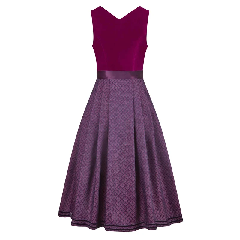 Samtdirndl Sophia Beere (lang)