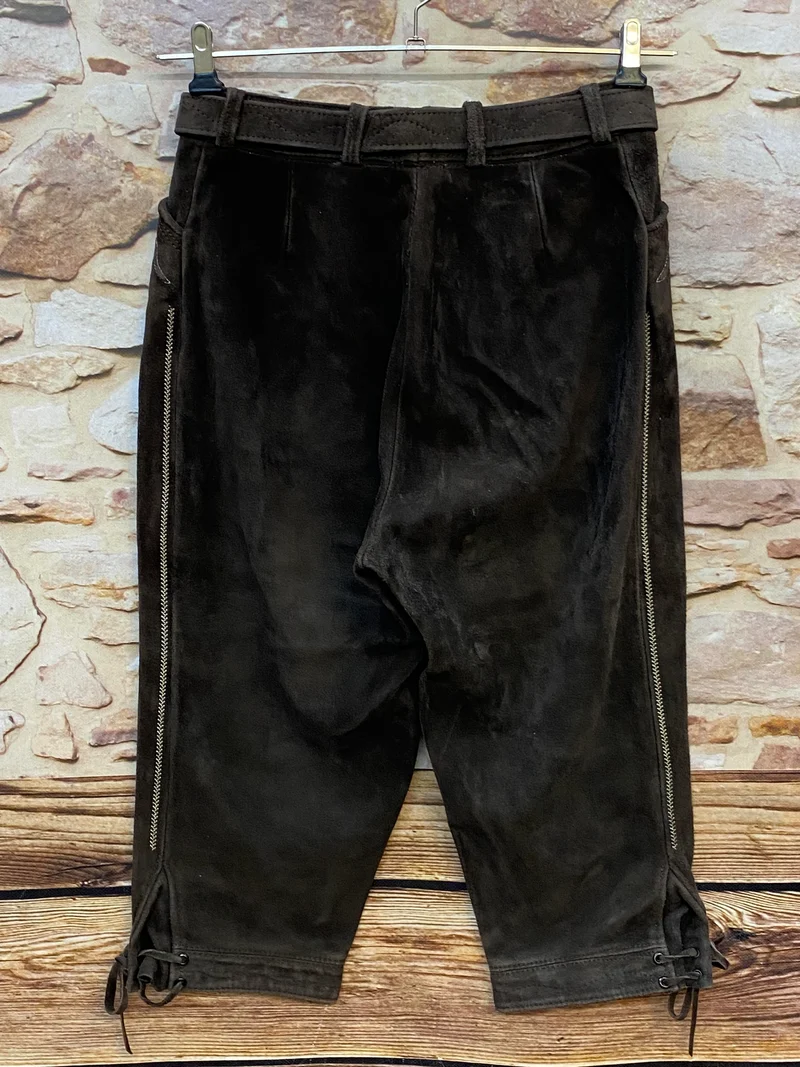 Damen Trachtenlederhose Gr. 36 – dunkelbraun 3/4 – Beckert Modell