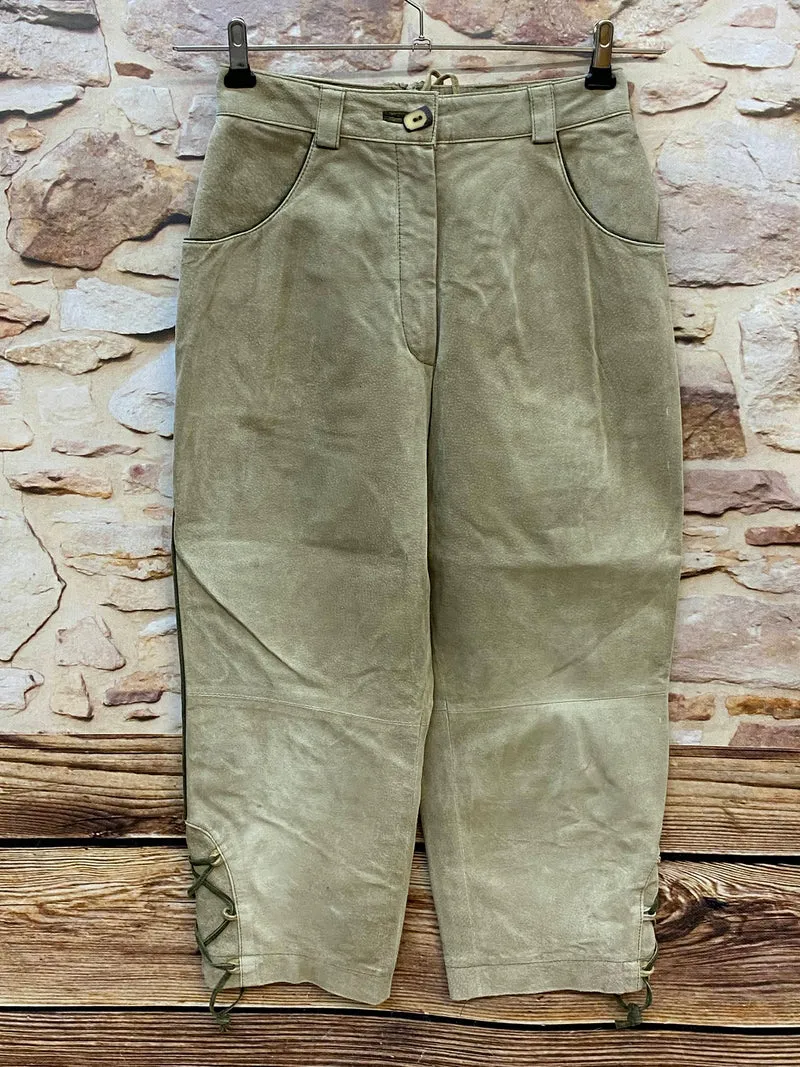 Damen Trachtenlederhose 3/4 Gr. 34 – Distler