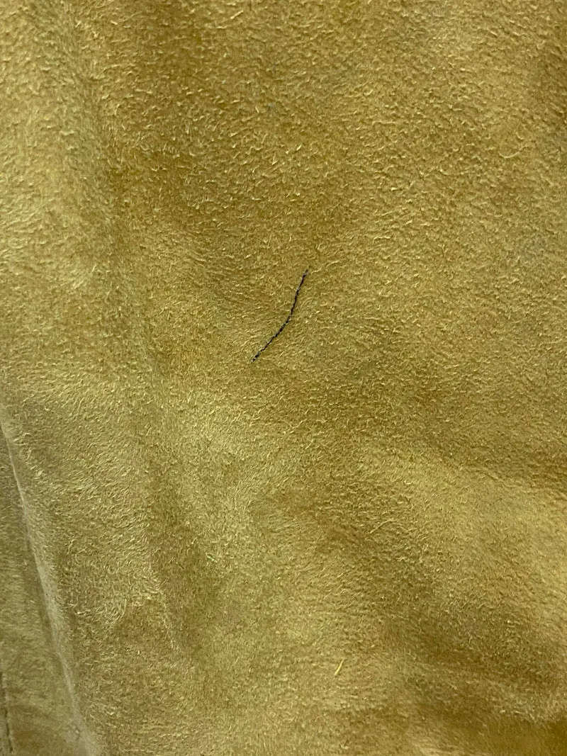 Vintage Damen Kniebundlederhose Gr. 42 oliv – 3/4-Länge