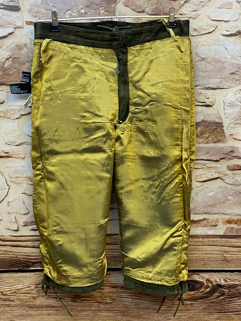 Damen Trachtenlederhose 3/4 Gr. 40 olivgrün