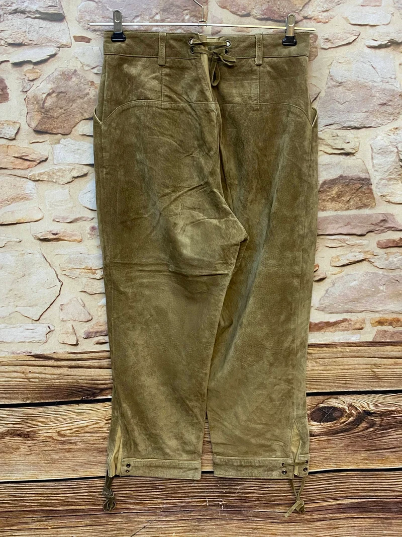 Damen Trachtenlederhose 3/4 Vintage Gr. 40 Landhaus