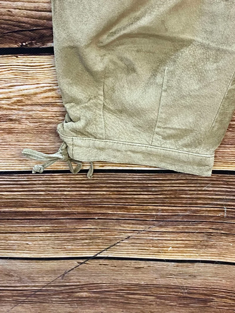 Damen Trachtenlederhose 3/4 Vintage Gr. 40 Beige