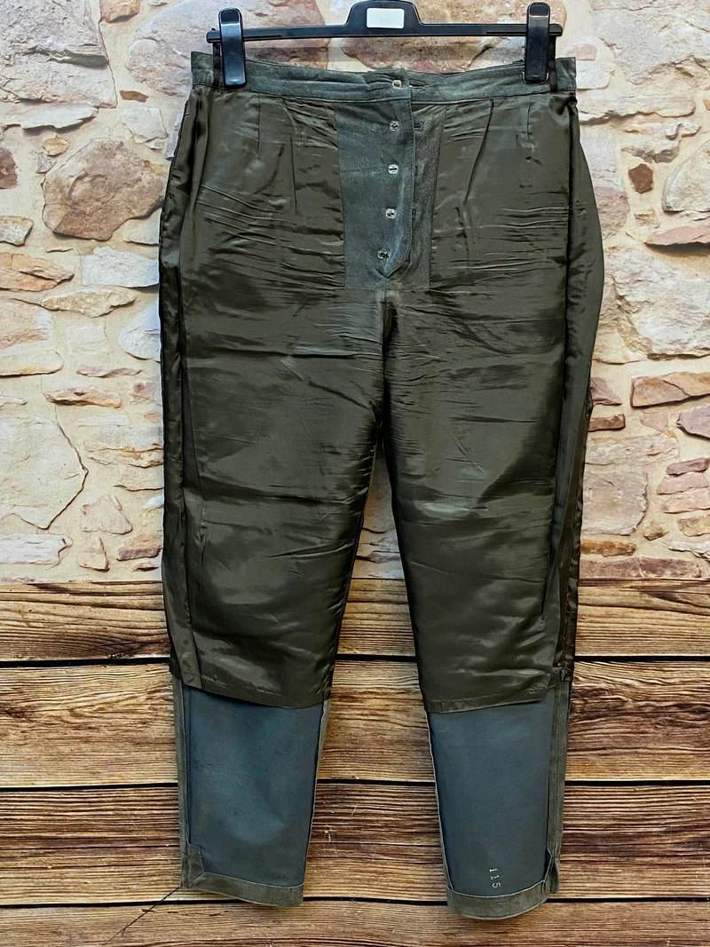 Damen Trachtenlederhose Vintage Gr. 44 Olivgrün