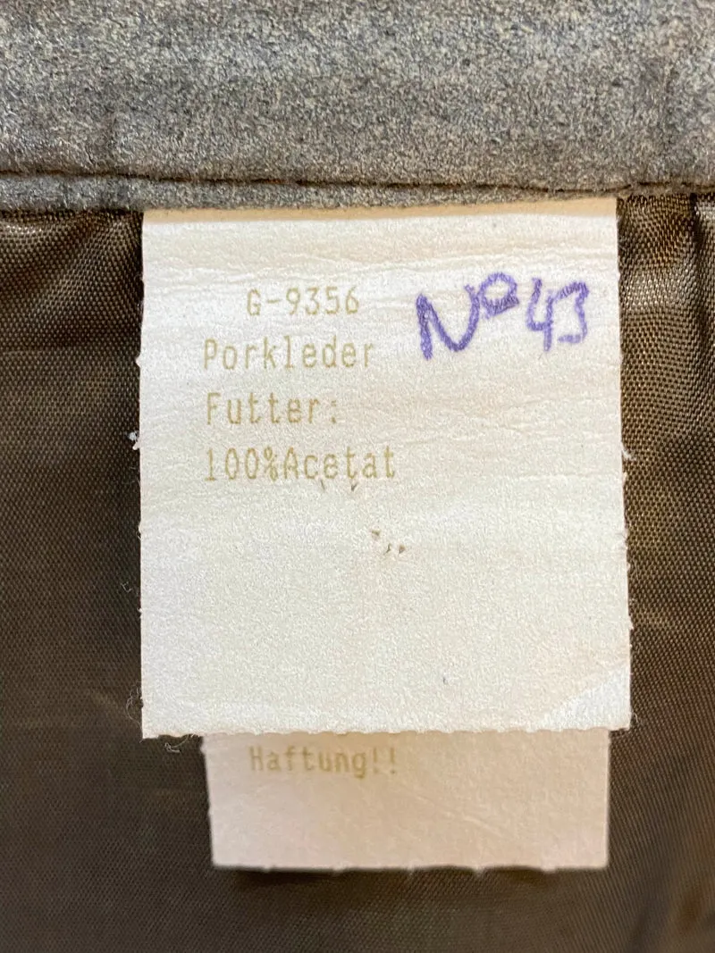 Damen Trachtenlederhose Vintage Gr. 44 Olivgrün