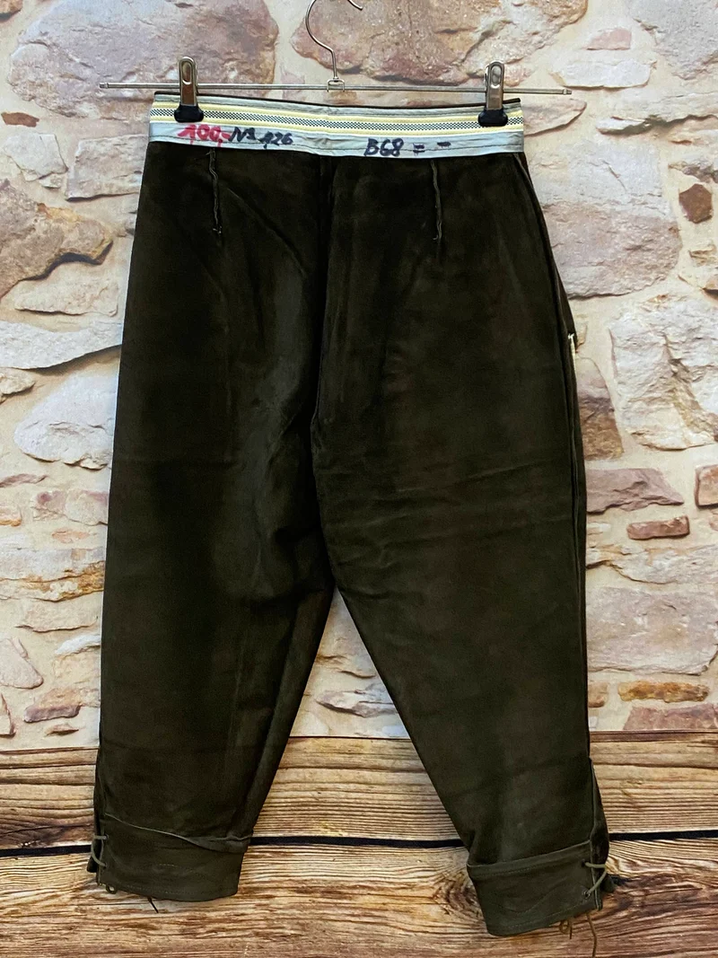 Vintage Damen Kniebundlederhose Gr. 34 – Dunkelbraun
