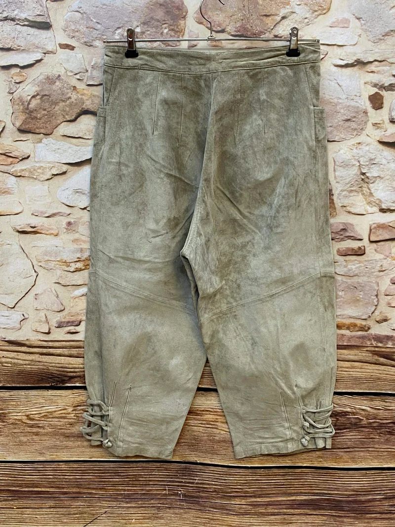 Vintage Damen Kniebundlederhose Landhaus – Gr. 44
