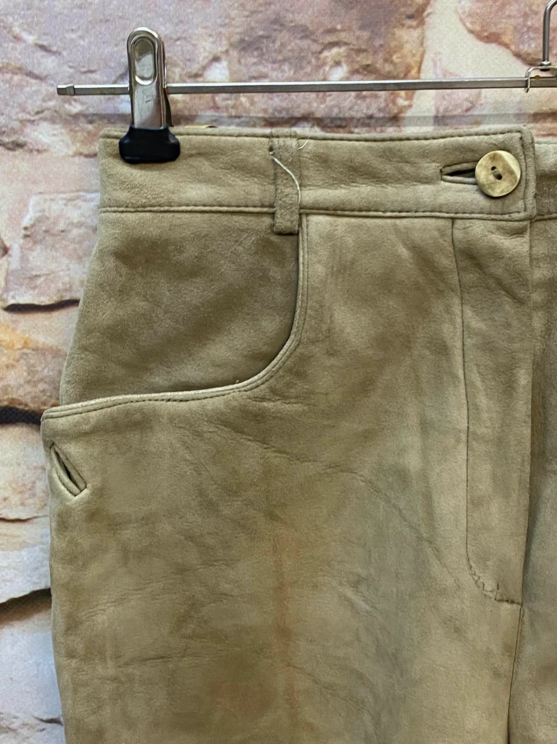 Kurze Vintage Damen Lederhose Luis Steindl – Gr. 40