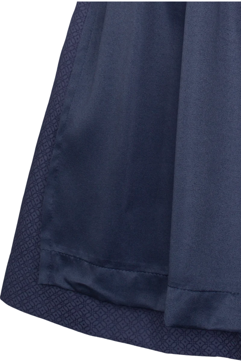 Kinderdirndl mit Veloursoberteil und Flügelärmel - taubenblau