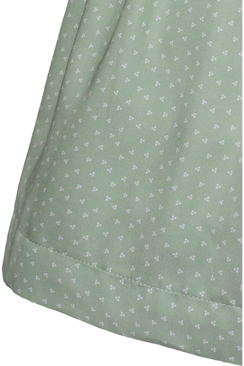 Kinderdirndl mit Cord und mit Bluse - grün