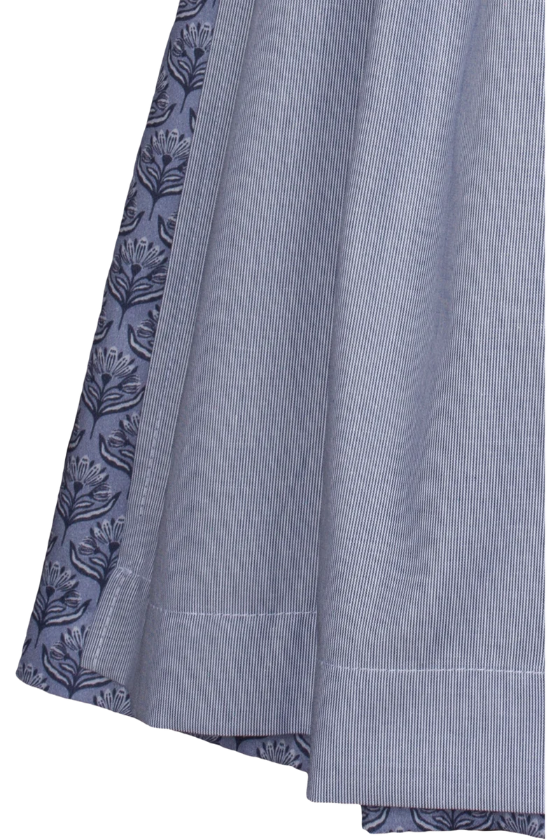 Kinder Baumwolldirndl mit Bluse - dunkelblau