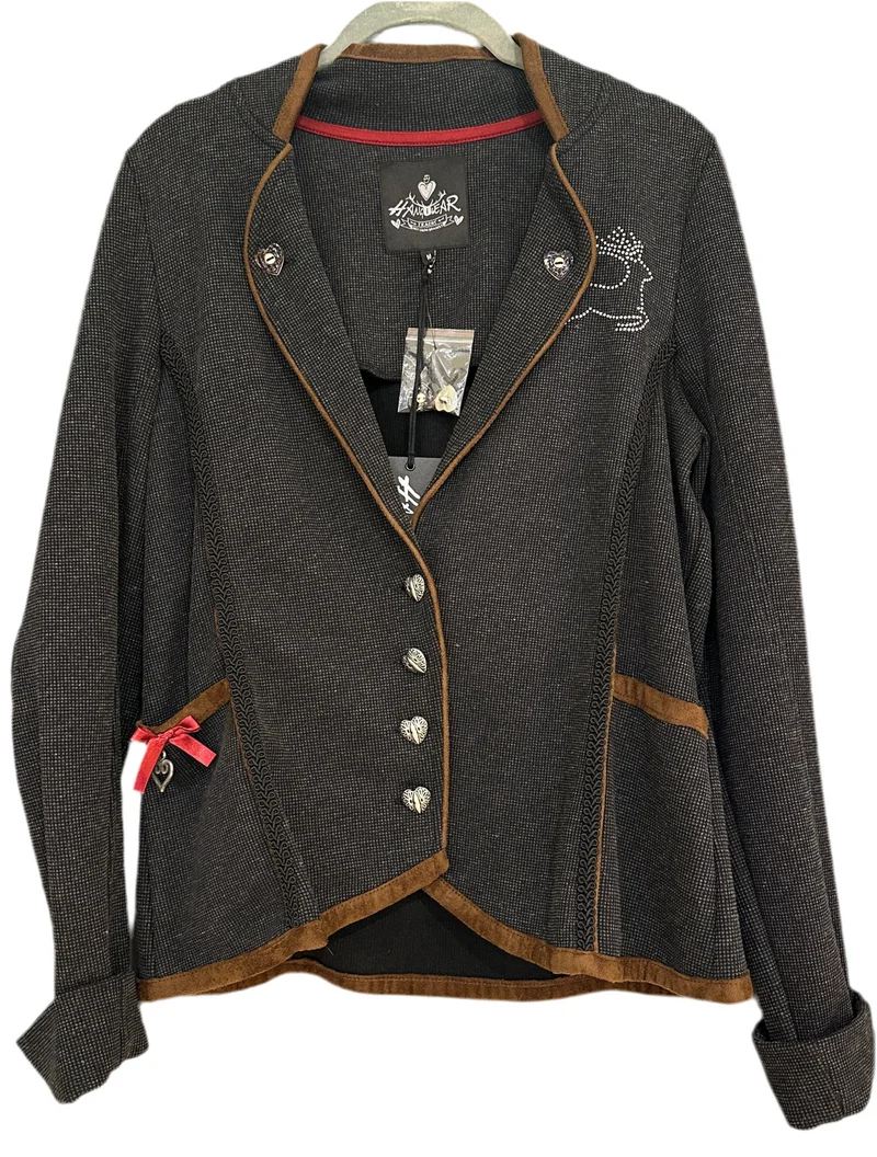 Trachtenjacke Damen Hangowear anthrazit