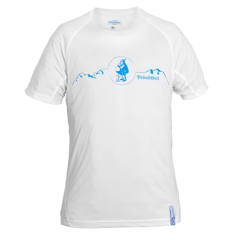 Herren Funktionsshirt (weiß-blau)