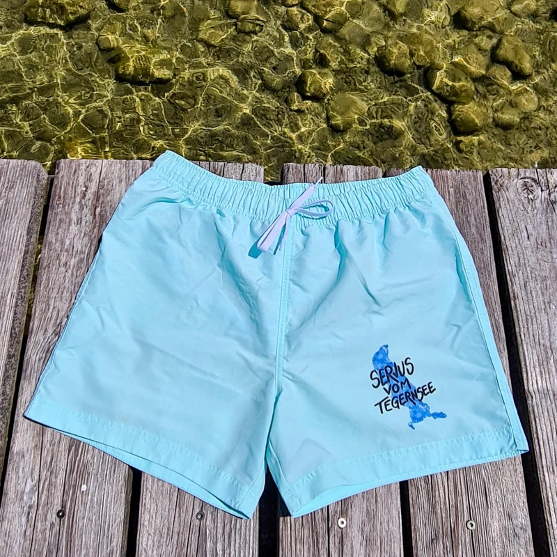 Badeshort "Servus vom Tegernsee"