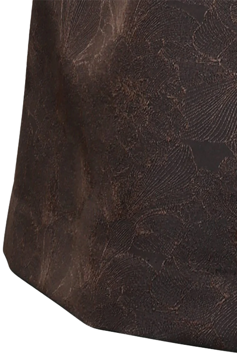 Monochromes Midi-Samtdirndl mit floralem Rock Ottenschlag 75cm - espresso