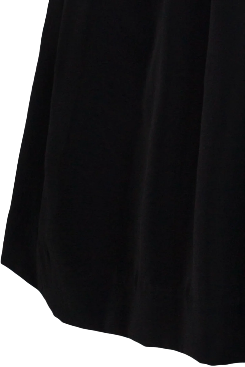 Midi-Samtdirndl mit bequemen Stretch Kathinka 70cm - schwarz