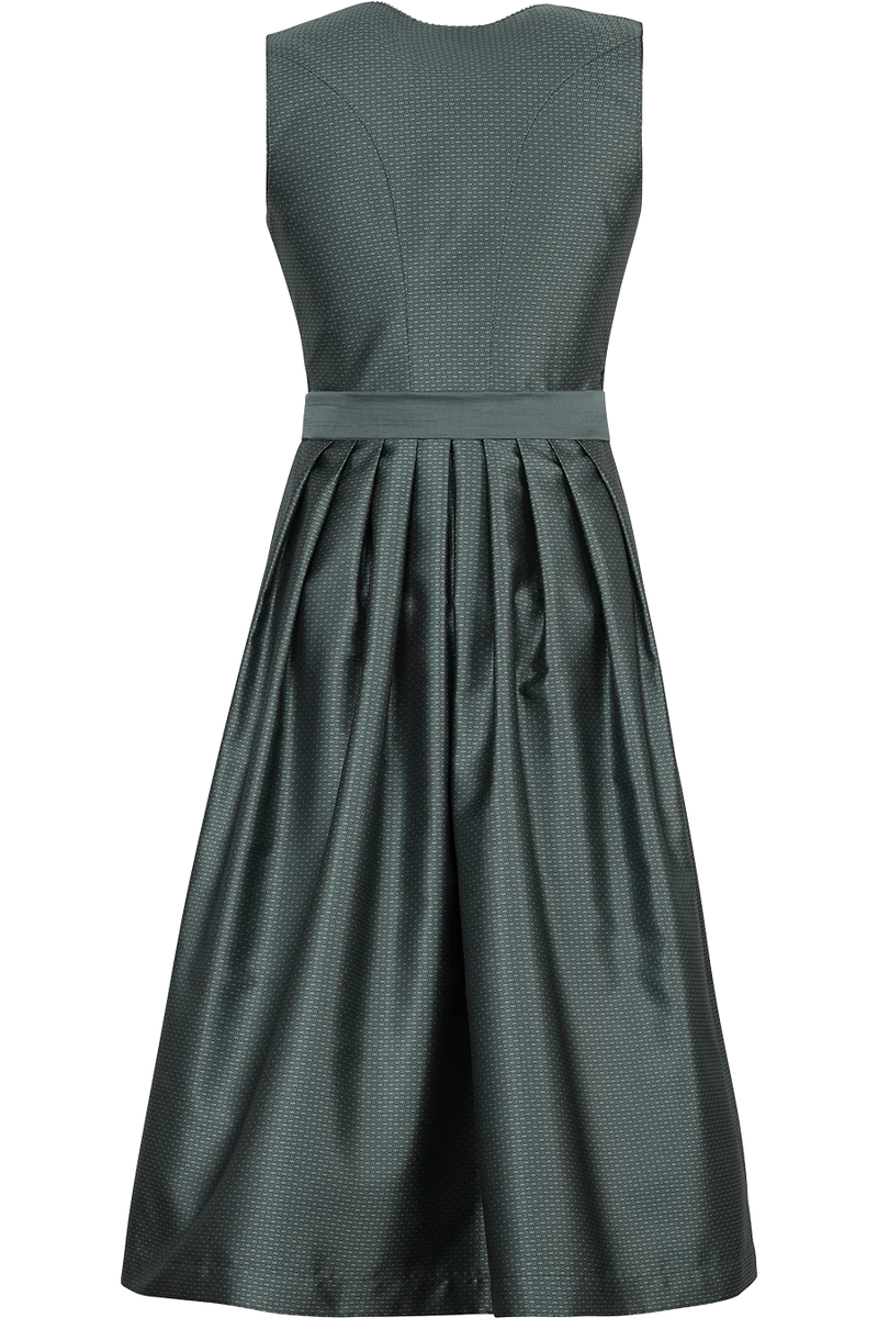 Monochromes Midi-Dirndl mit Plissee-Schürze Haunersdorf - thymian