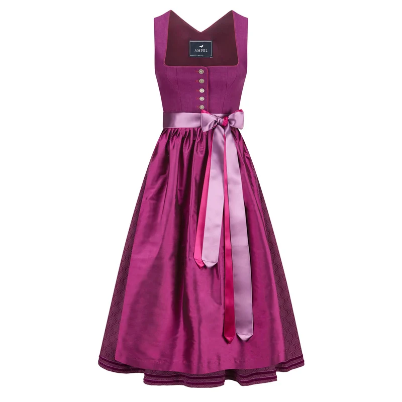 Leinendirndl Nele Beere 2026 (lang)