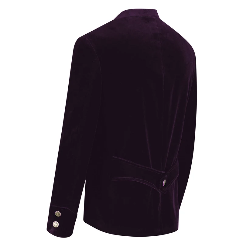 Janker Bogenhausen Samt Aubergine