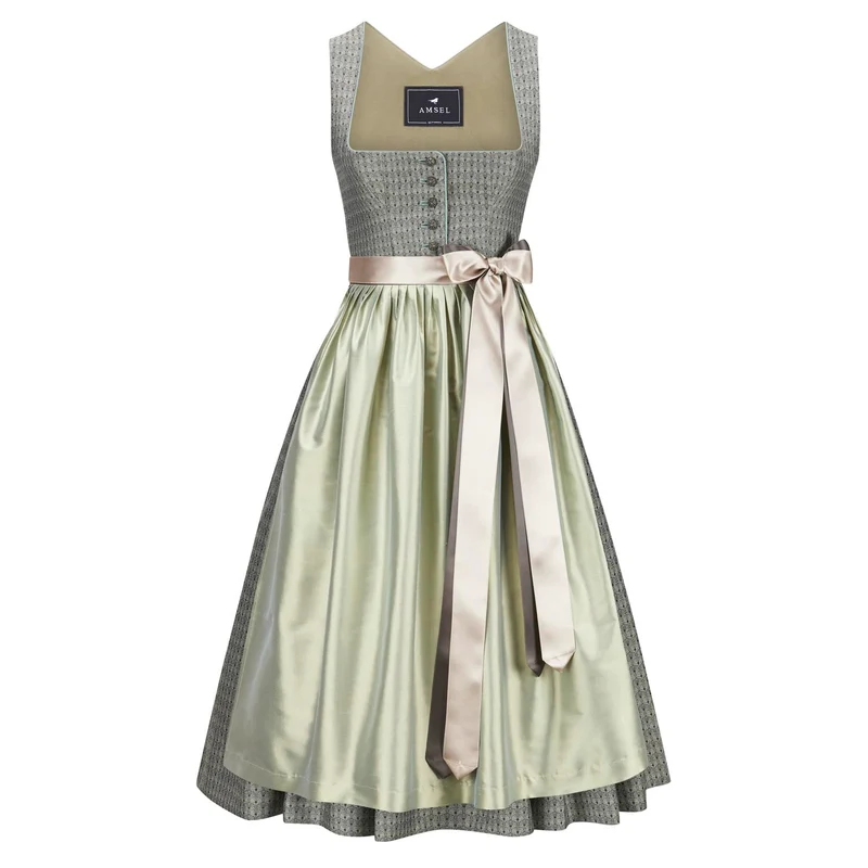 Dirndl Frida Salbei (Midi)