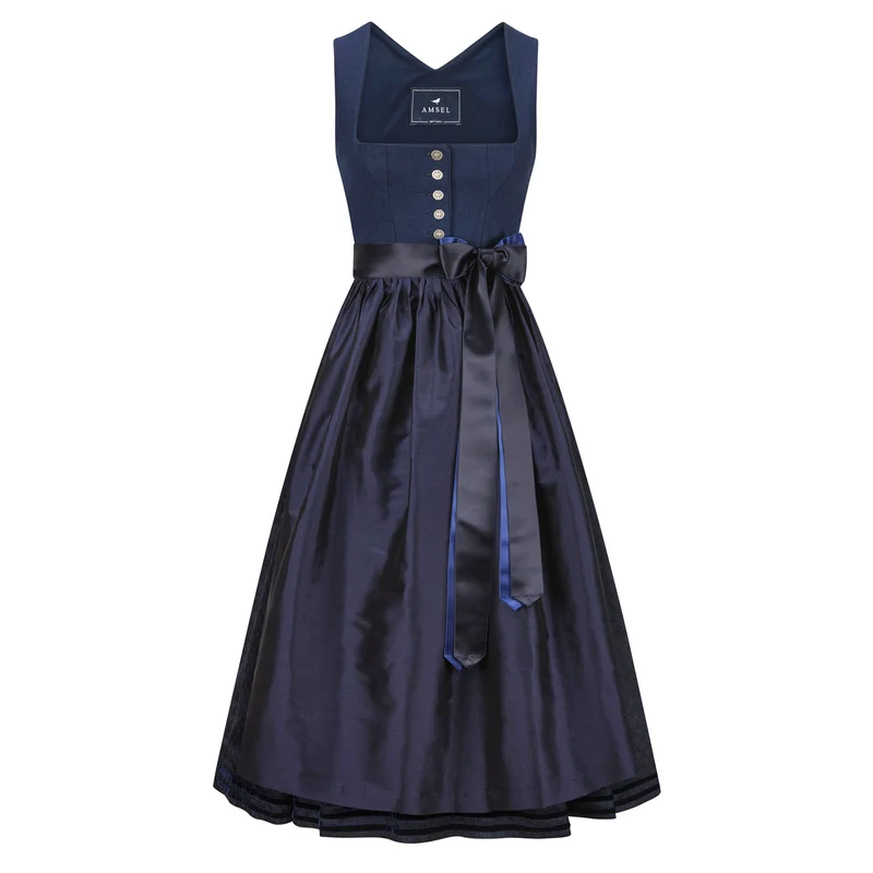 Leinendirndl Irmi Navy (lang)
