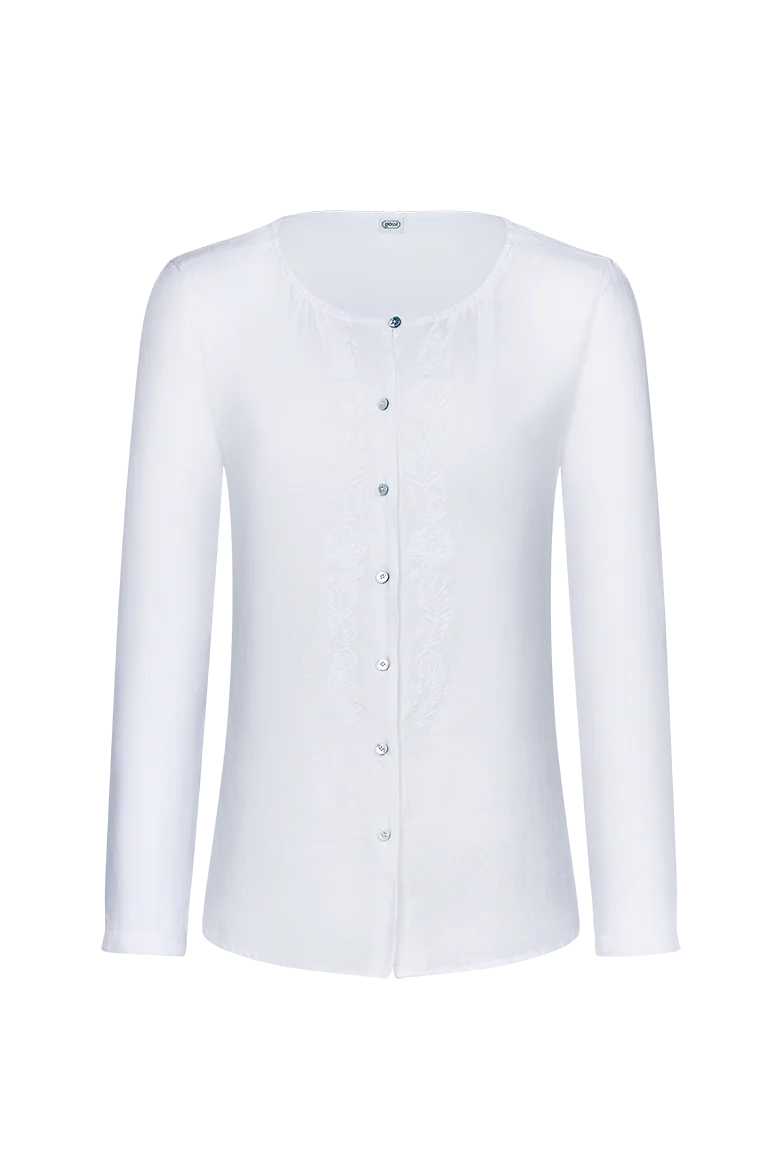Bluse mit Alpbachtaler Stickerei