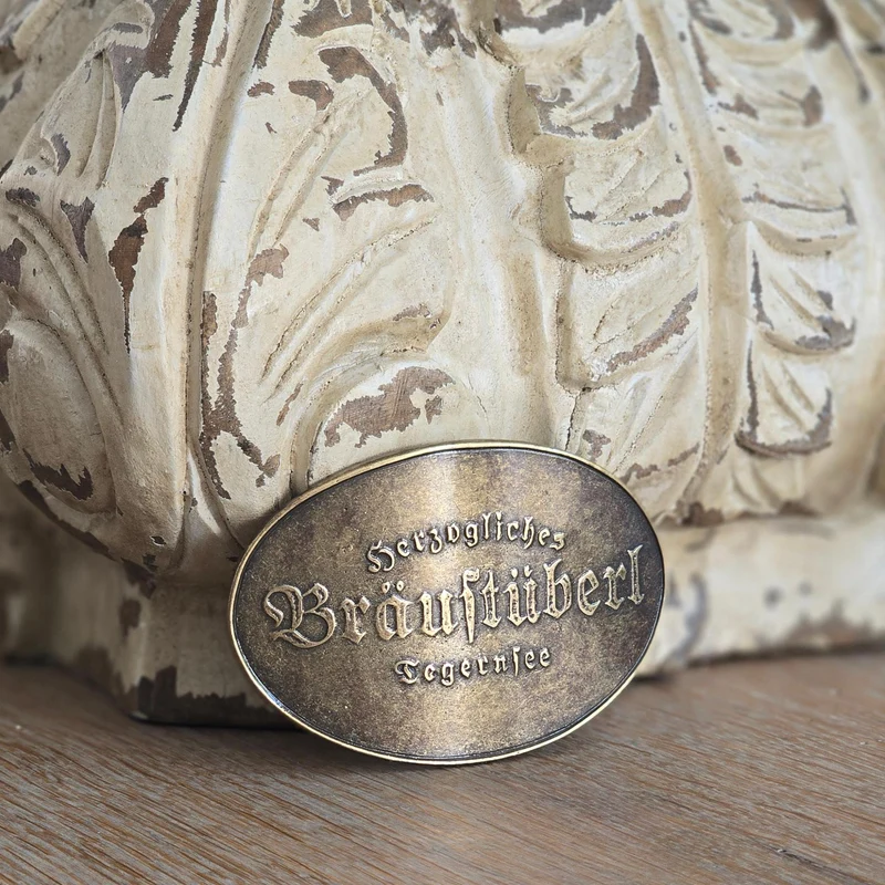 Gürtelschließe "Bräustüberl" - oval