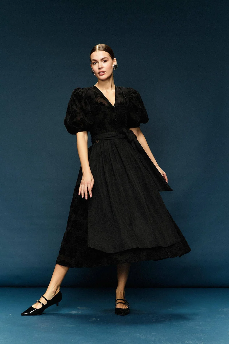 CocoVero Dirndl Hermine pure black