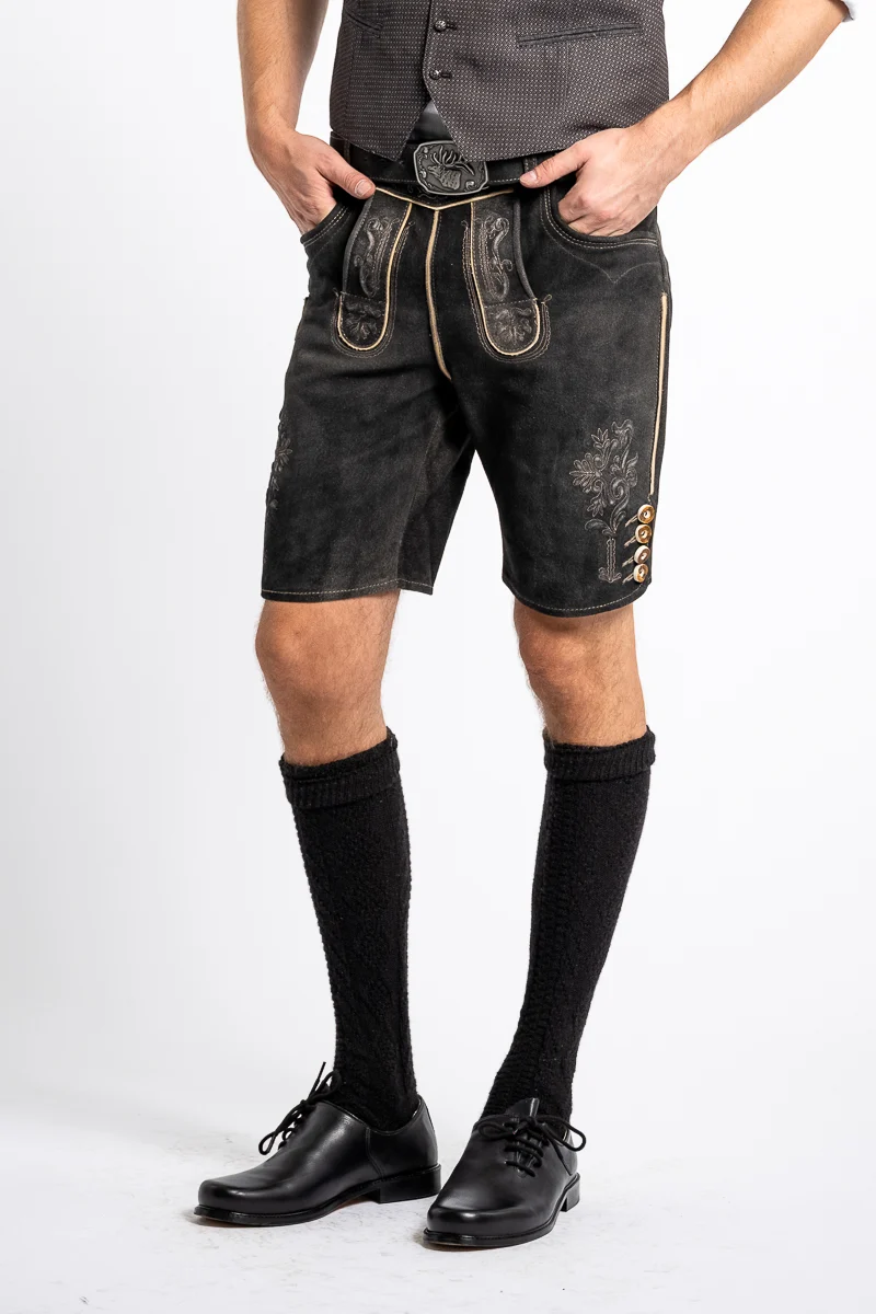 Spieth&Wensky Lederhose Kronplatz nero