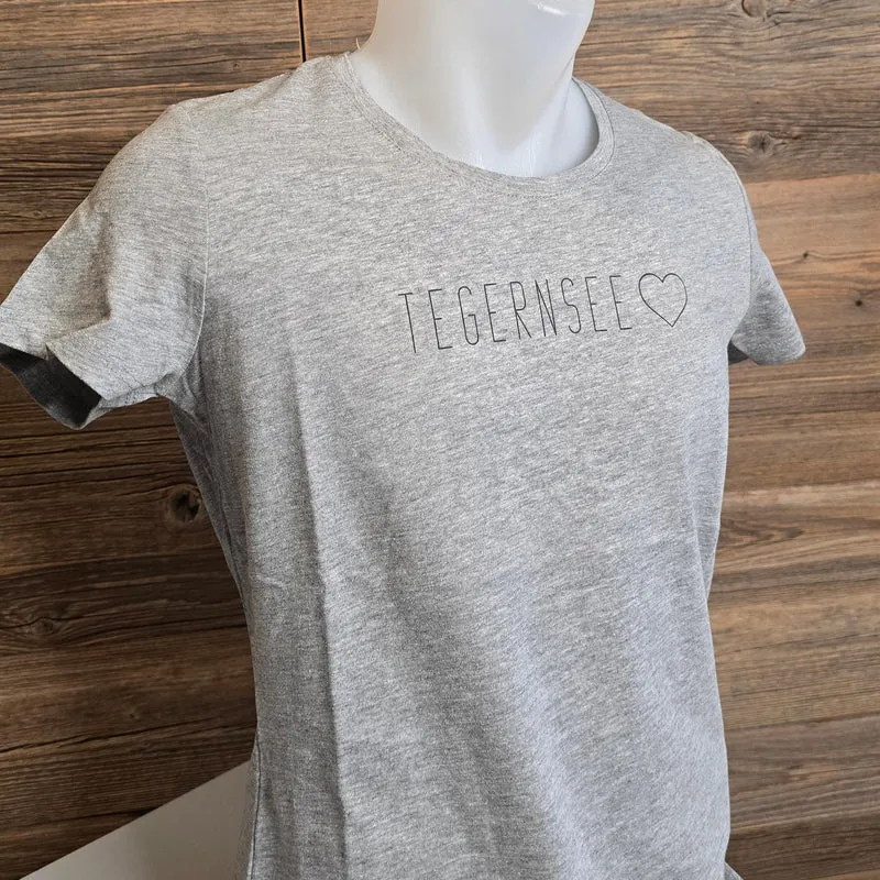 Damen T-Shirt "Tegernsee" Hellgrau