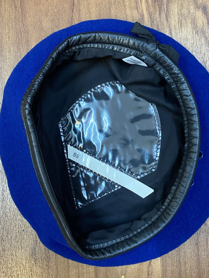 Vintage Uniform-Barett blau Gr. 59