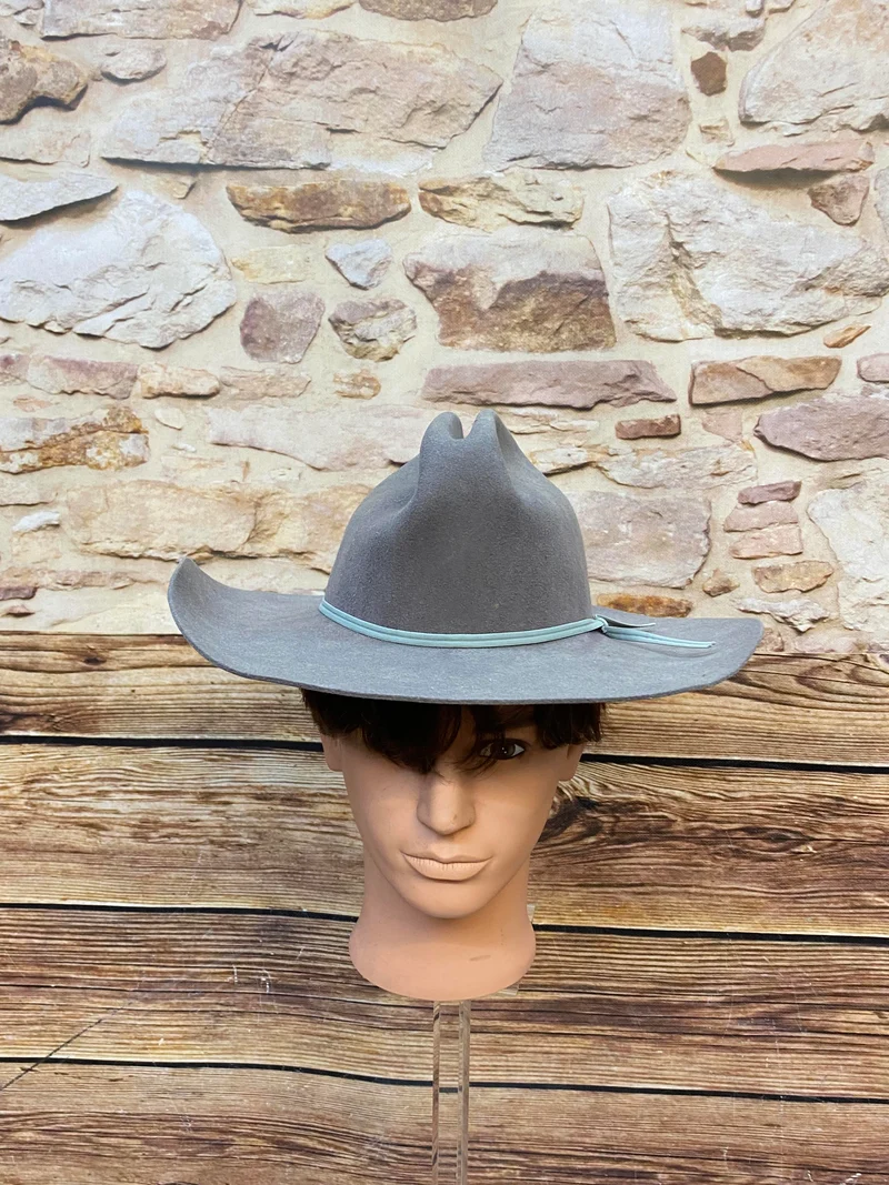 Grauer Vintage Westernhut Smithbilt Gr. 6 5/8