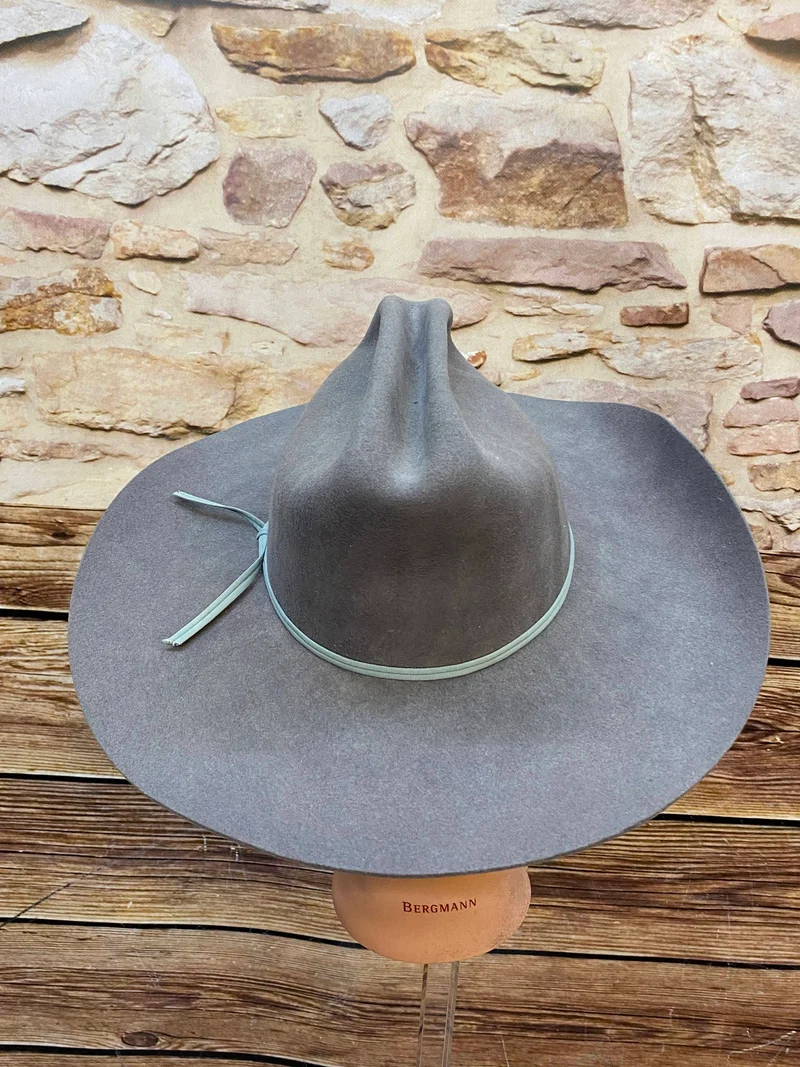 Grauer Vintage Westernhut Smithbilt Gr. 6 5/8