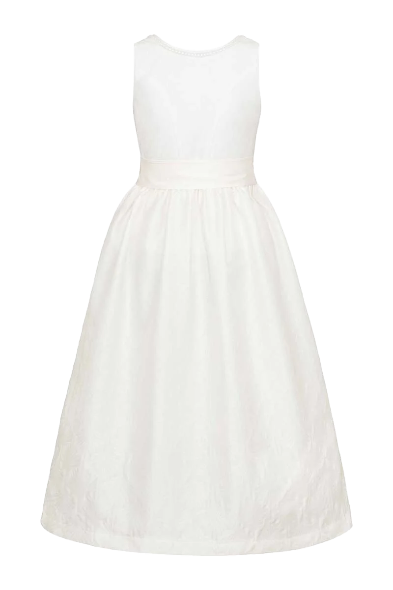 Braut-Umstandsdirndl Hochzeit - weiß weiß