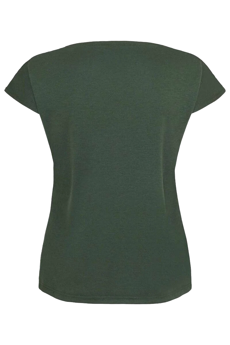 Trachtenshirt mit Spitze - grün