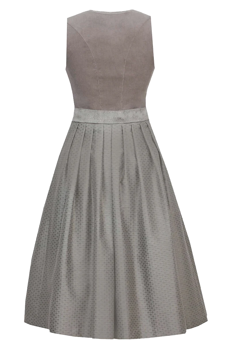 Midi-Dirndl Cordsamt - khaki