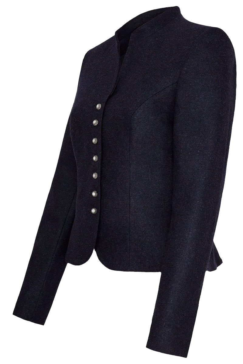 Damen Trachten Lodenblazer Stretch - dunkelblau
