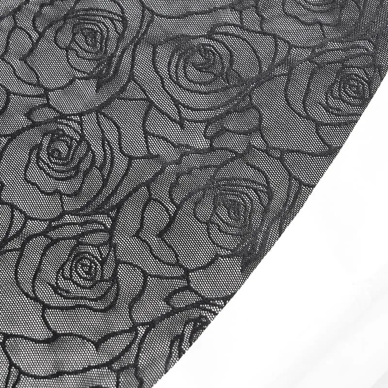 Gothic-Schnürrock mit Rosenperlenkette im Meerjungfrauenstil für Damen