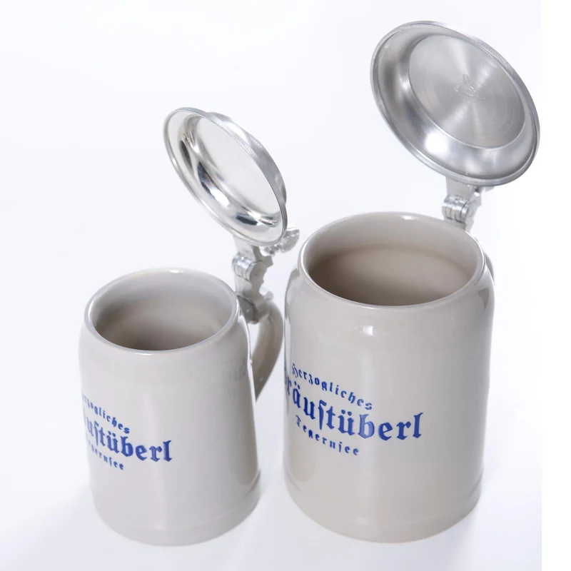 Krug "Bräustüberl" mit Zinndeckel