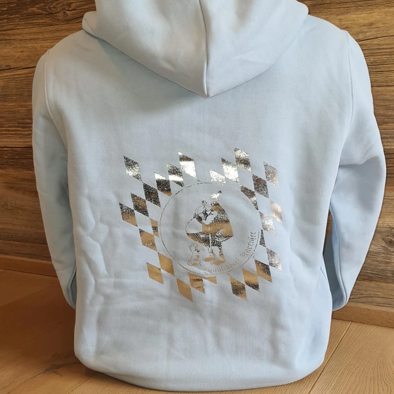 Zipper-Hoodie "Hellblau"
