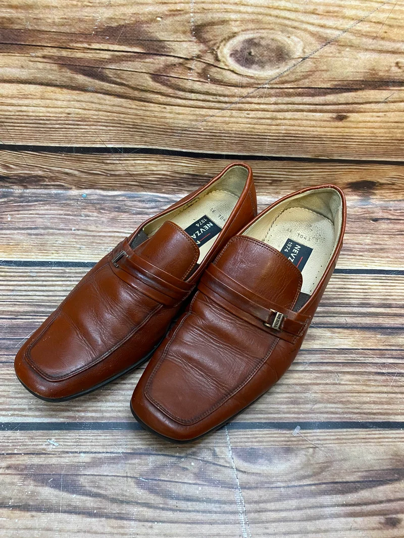 Vintage Leder Loafer Herren Gr. 40 Braun – Nevzat Özel