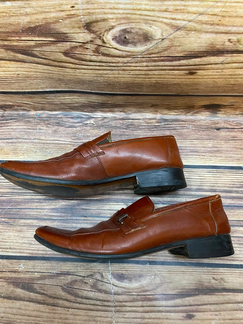 Vintage Leder Loafer Herren Gr. 40 Braun – Nevzat Özel