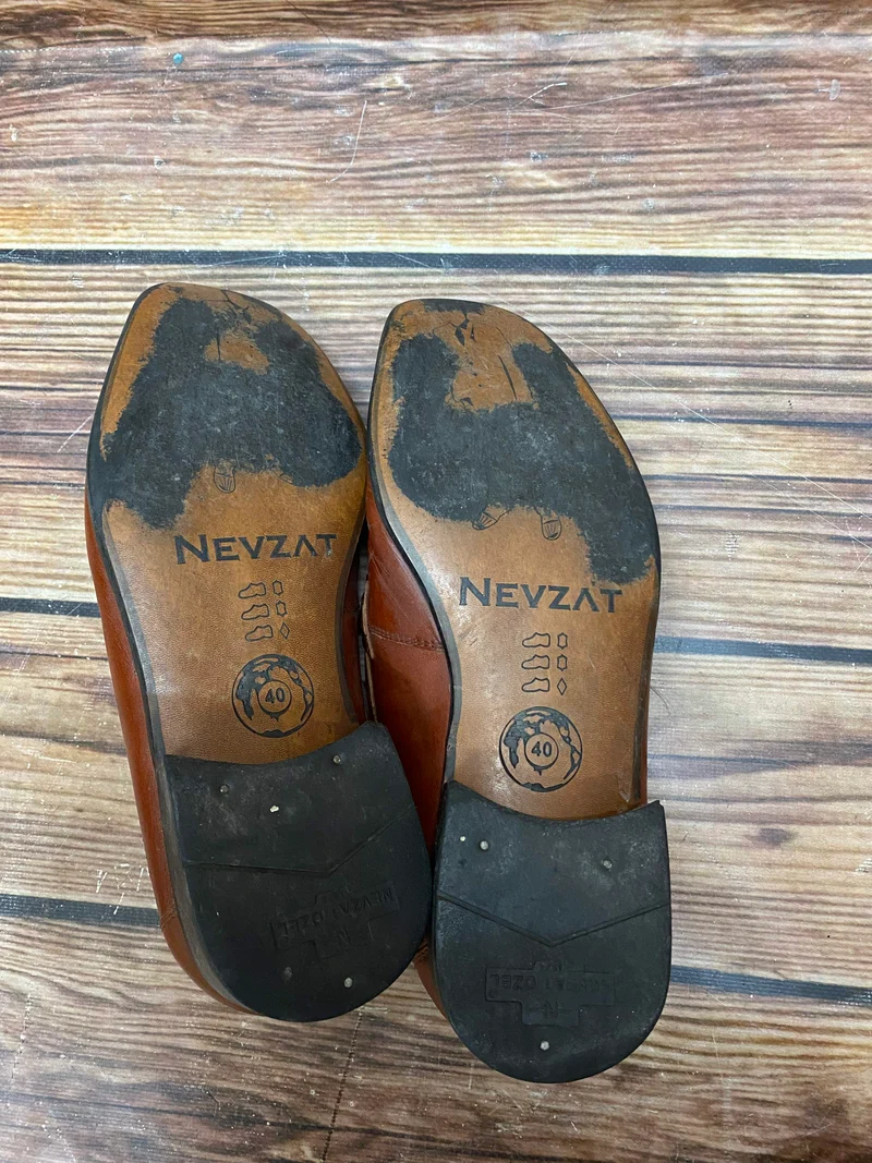 Vintage Leder Loafer Herren Gr. 40 Braun – Nevzat Özel
