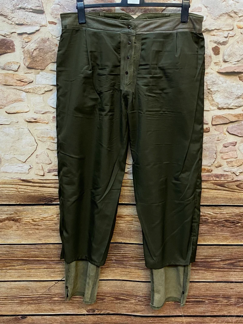 Lange Trachten Lederhose Herren Gr. 52 olivgrün Wildleder